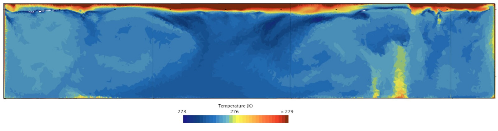 Cryogenic container temperature simulation